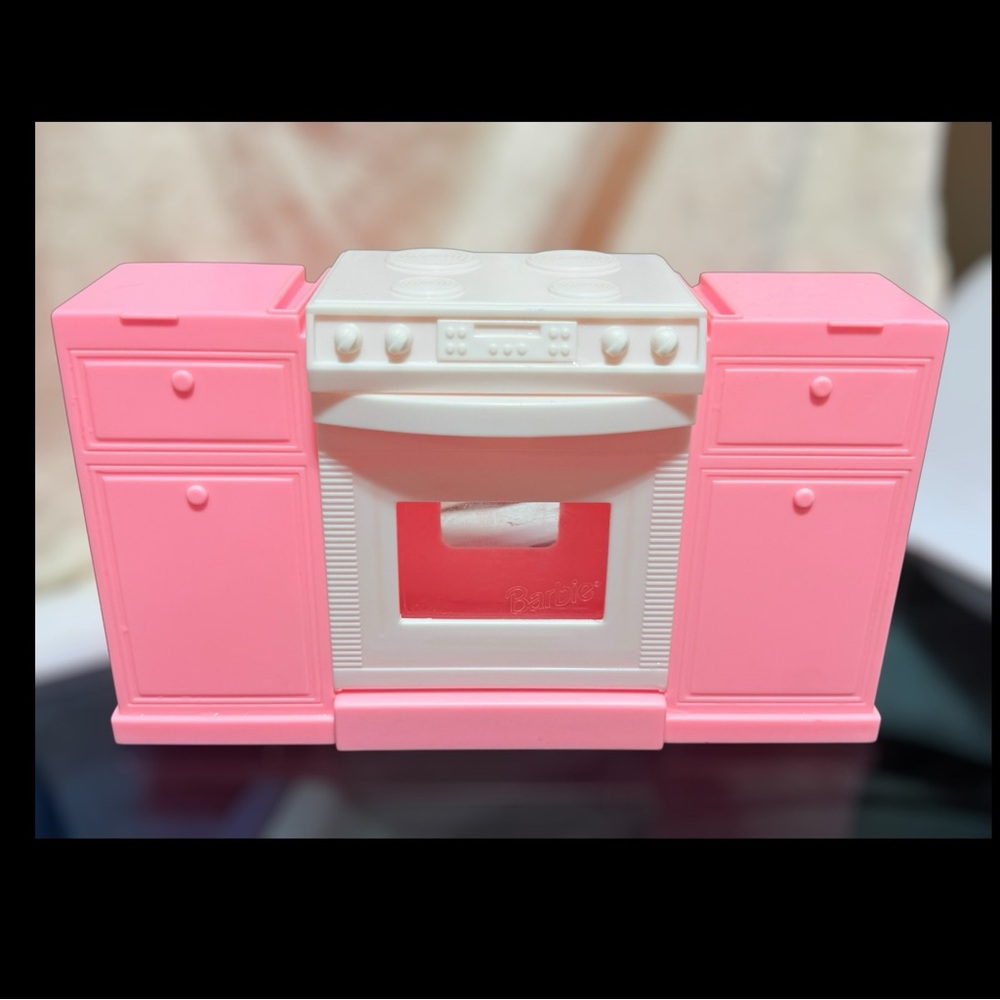 1996 Barbie Pretty Folding House Kitchen Stove Counter Oven Mattel Replacement